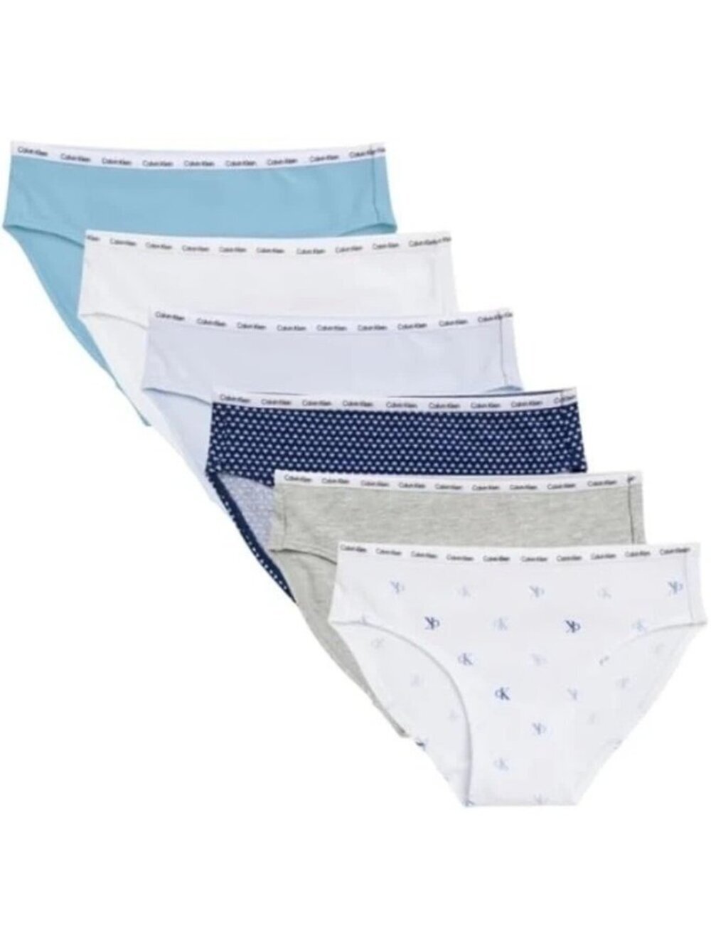 NWT Calvin Klein Women's L Girls Bikini Underwear 7 Pack Cotton Stretch